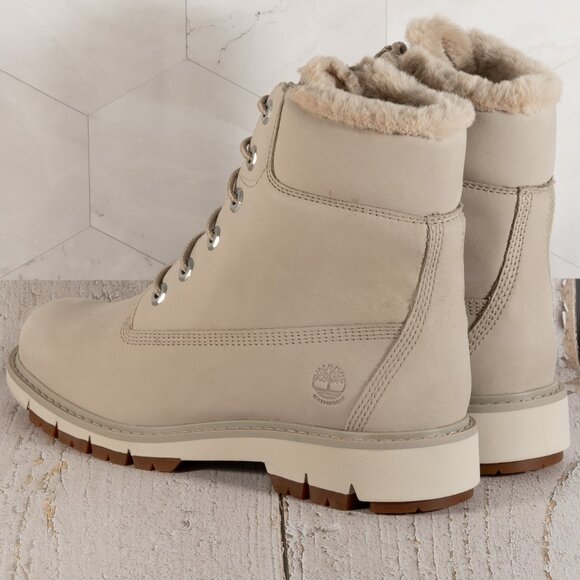 Timberland Lucia Way 6" Warm Lined Boot Waterproof Pure Cashmere 8 B (M) - Picture 5 of 12